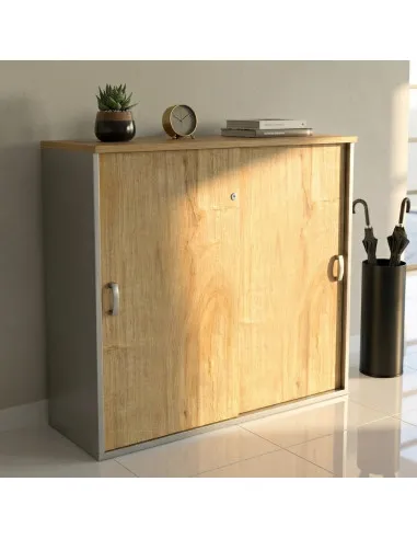 Armoire mi-haute à portes coulissantes – Mobel Linea