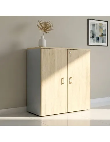 Armoire moyenne à portes battantes Haut. 121 cm – Mobel Linea