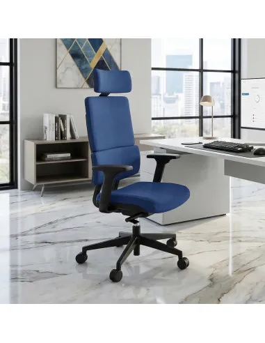 Fauteuil Manager Wi max dossier tissu - Sokoa