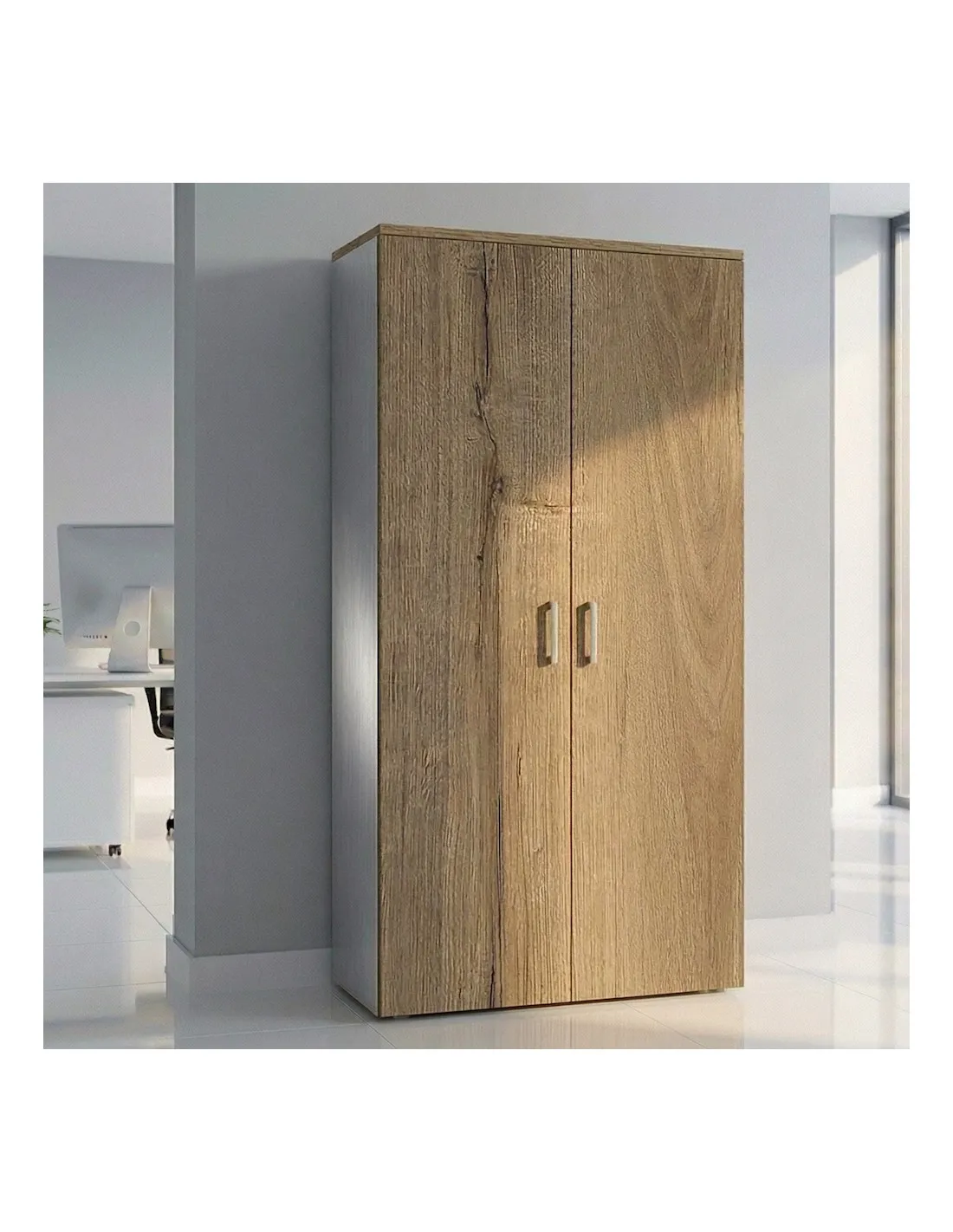 Armoire haute 197 cm avec portes battantes – Mobel Linea