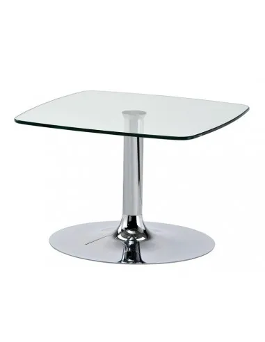 Table basse en verre transparent Daphné - Genexco