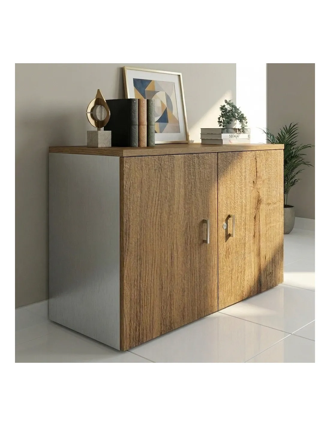 Armoire basse à portes battantes – Mobel Linea