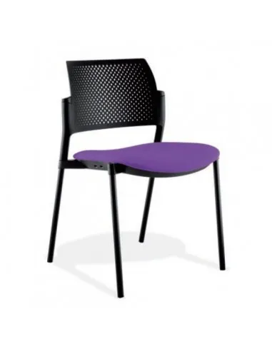 Chaise visiteurs  Kyos dossier polypro noir