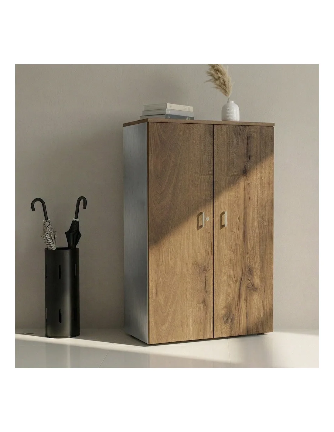 Armoire moyenne avec portes en bois - Mobel Linea