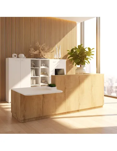 Bureau d'accueil mixte avec PMR Delta Plus - Mobel Linea