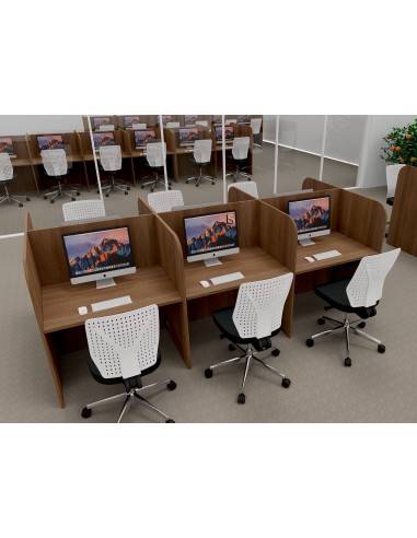 Bureau de call center version double 6 personnes Call