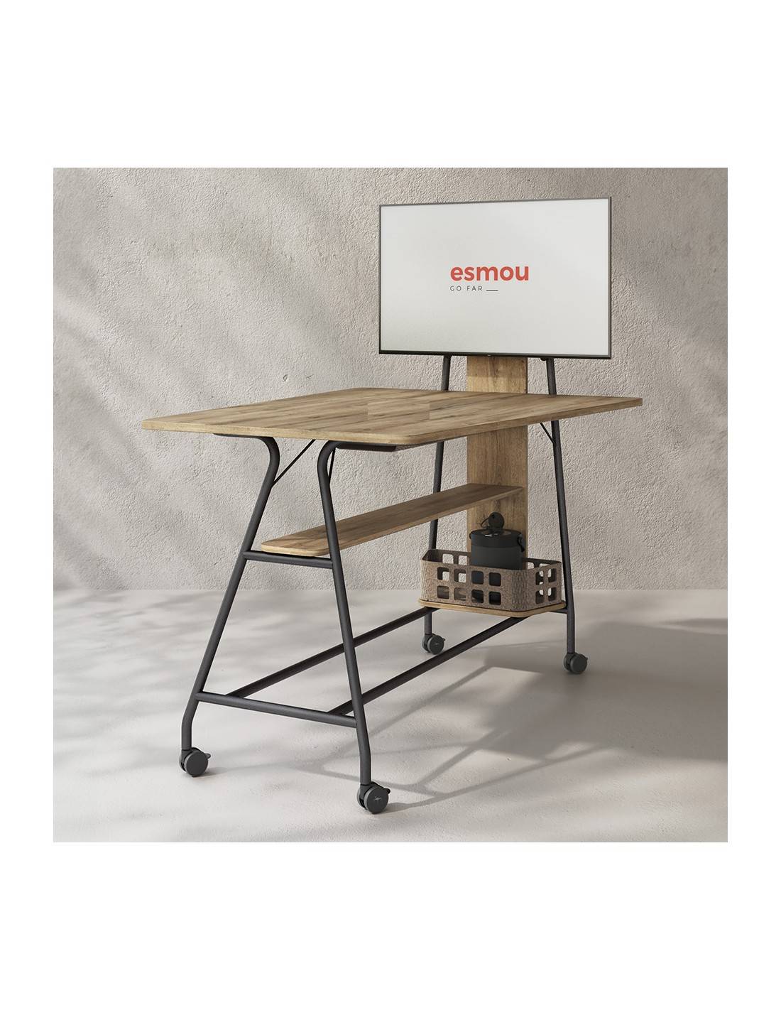 Table haute multimédia mobile ESMOU - Mobel Linea