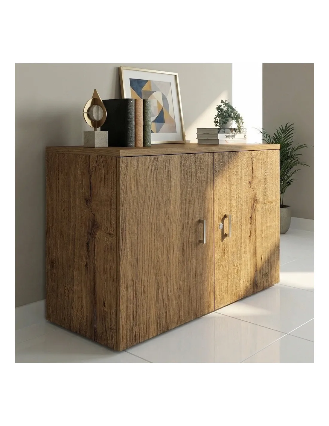 Armoire basse de bureau hauteur 81 cm - Mobel linea