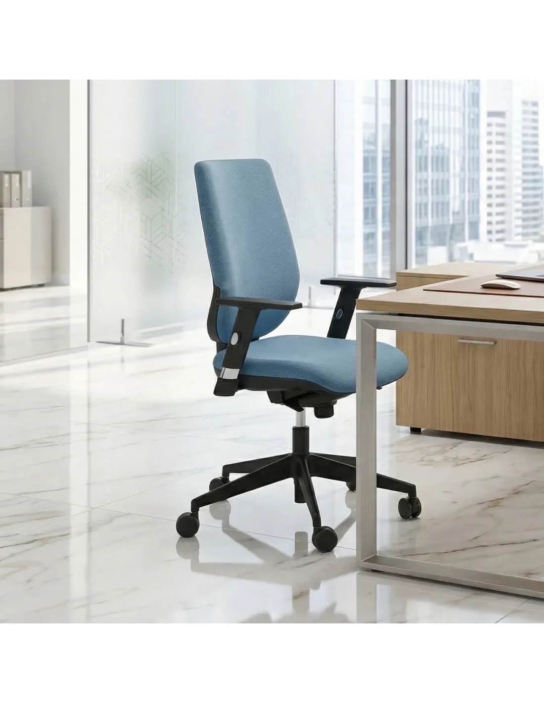 Siège de bureau Tertio haut dossier synchrone - Sokoa
