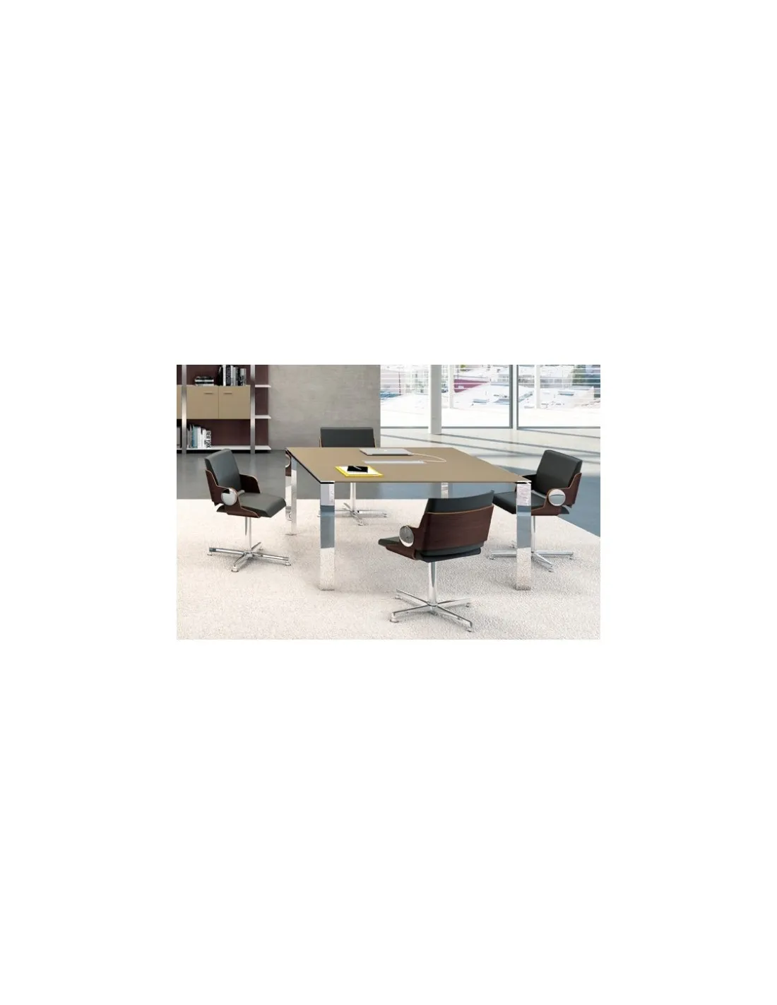 Table de réunion X7 avec plateau laqué - Officity