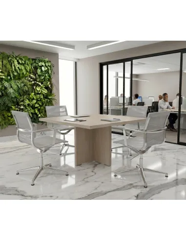 Table de réunion carrée TAK– Mobel Linea