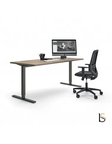 Bureau individuel Idea Tube réglable en hauteur - Quadrifoglio
