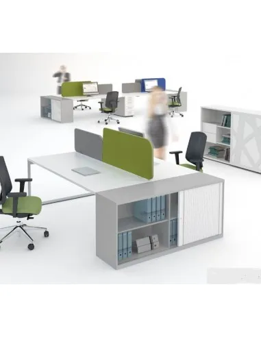 Bureau Bench Ogi Q avec meuble de rangement - MDD