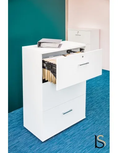 Armoire moyenne avec 3 tiroirs pour dossiers suspendus. - MDD